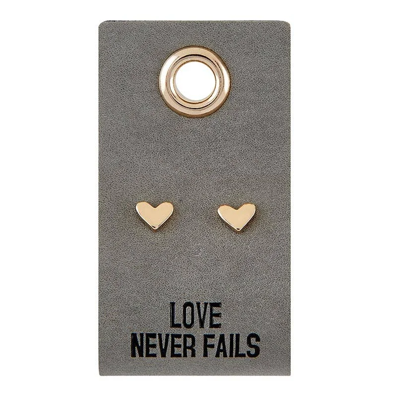 Vintage Gemstone Earrings-Love Never Fails- Heart Earrings