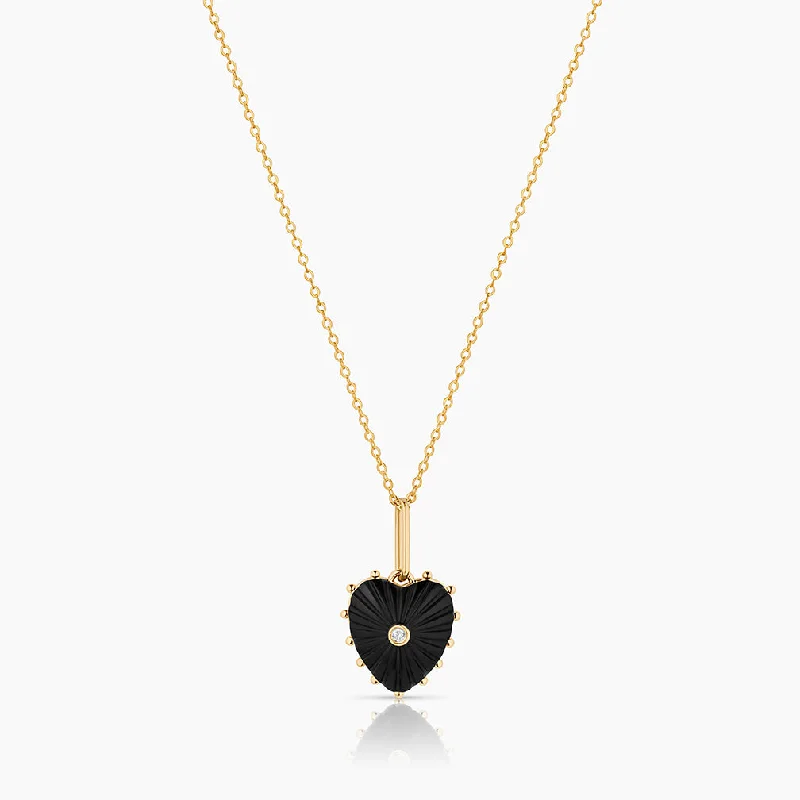 Pendant Chain Necklaces-Isabel Onyx Necklace