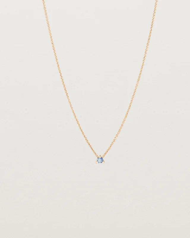 Retro Necklaces-Aiona Slider Necklace | Ceylon Sapphire