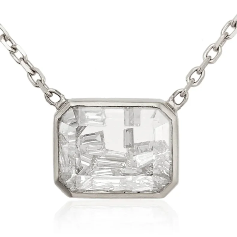 Bridal Necklaces-Moritz Glik 'Esmeralda' Diamond Shaker Necklace