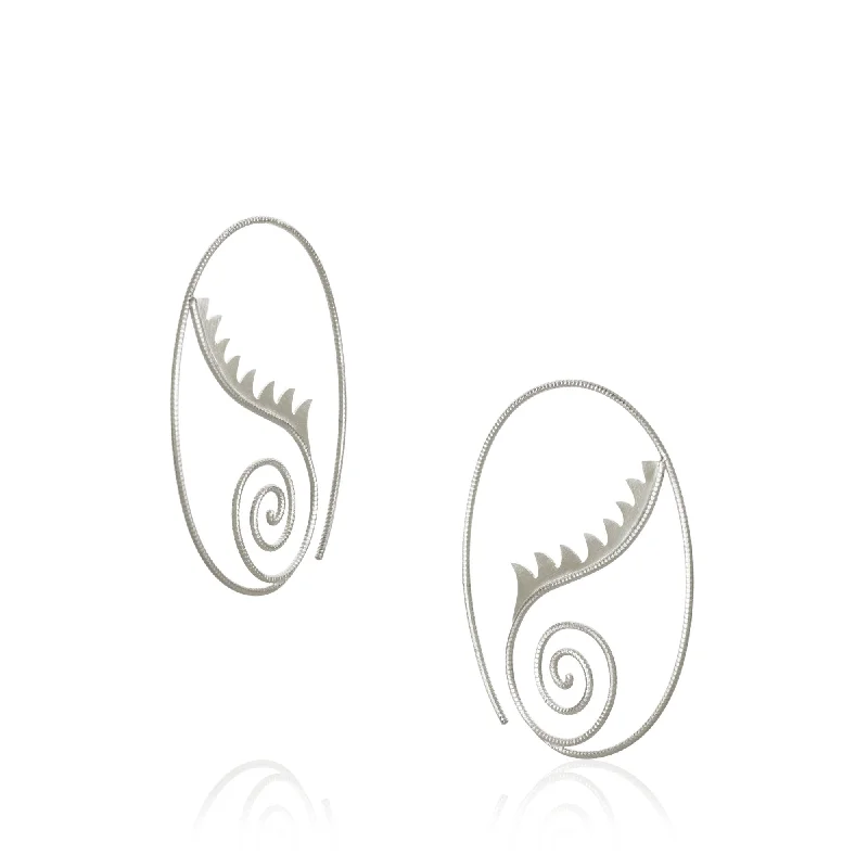 Customizable Hoop Earrings for Women-Thera small Silver Earrings