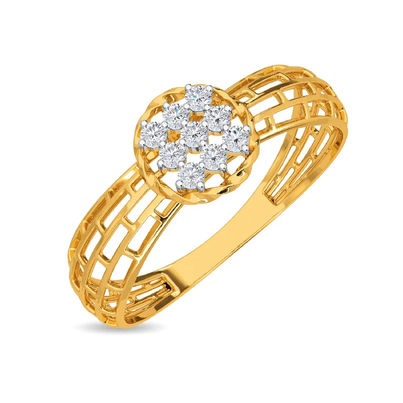 Vintage Diamond Wedding Rings for Women-Perri Ring