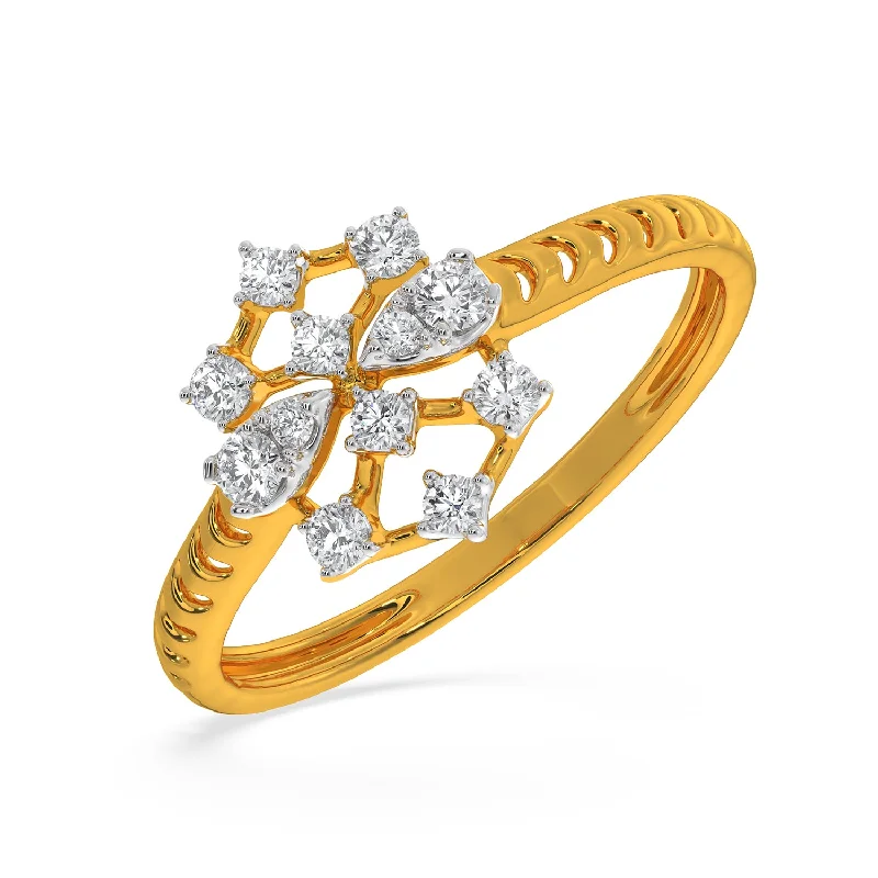 Platinum Engagement Rings with Diamonds-Kristina Ring