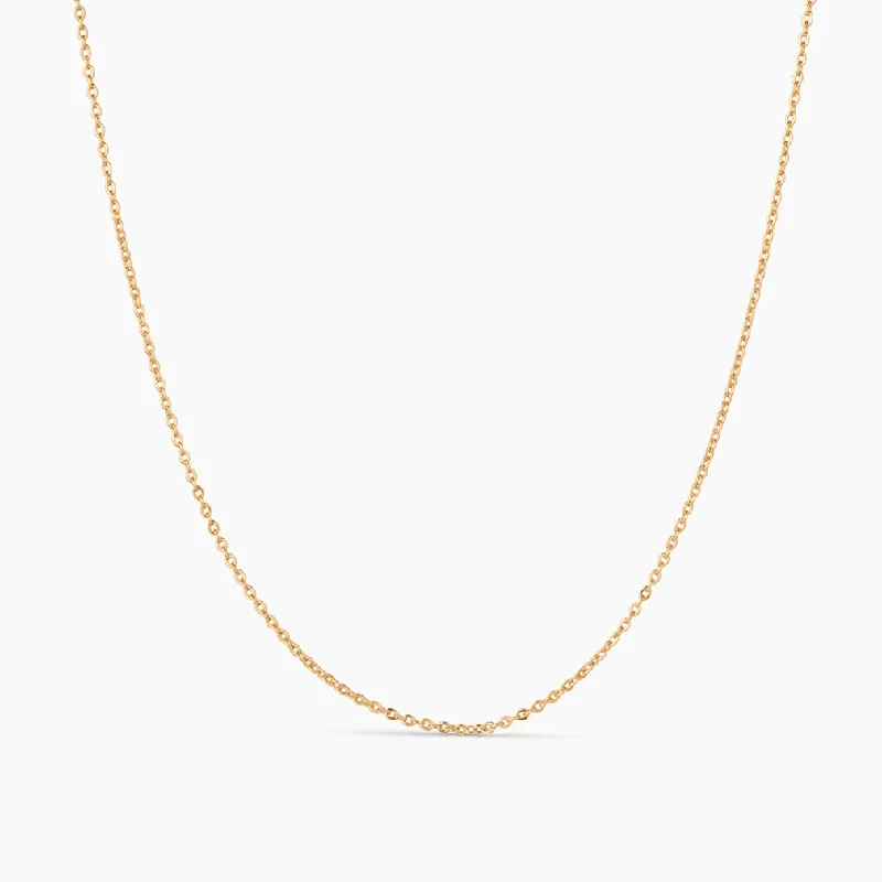 Bridal Necklaces-14k Fine Rae Cable Chain Necklace