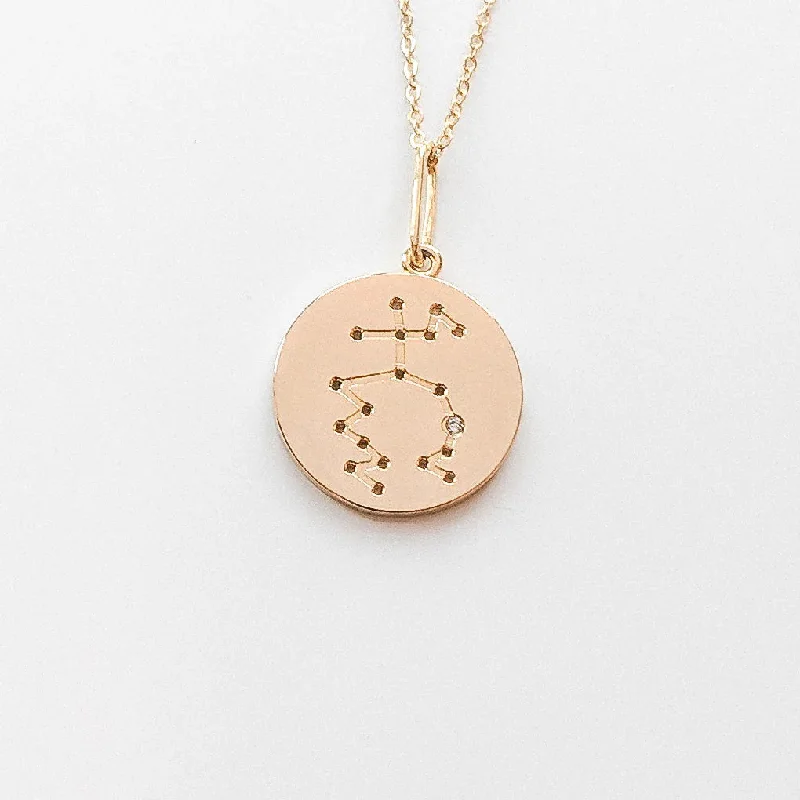 Colorful Gemstone Necklaces-THATCH - AQUARIUS CONSTELLATION NECKLACE 14K VERMEIL