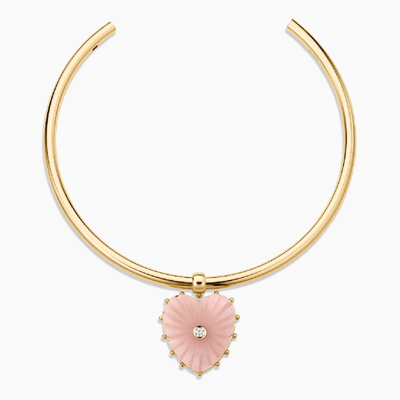 Animal Necklaces-Malene Pink Opal Choker Necklace