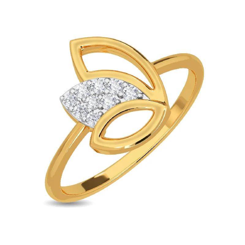 Handcrafted Gold Engagement Rings-LAINEY RING FOR HER