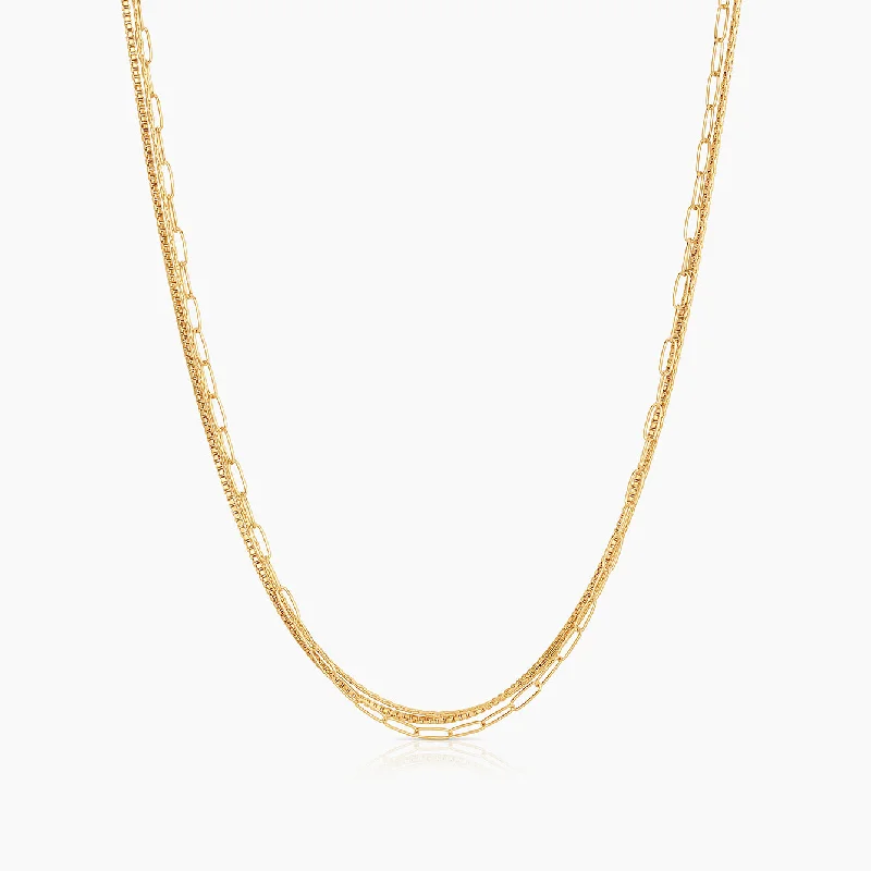 Luxury Necklaces-Rosalie Triple Strand Necklace