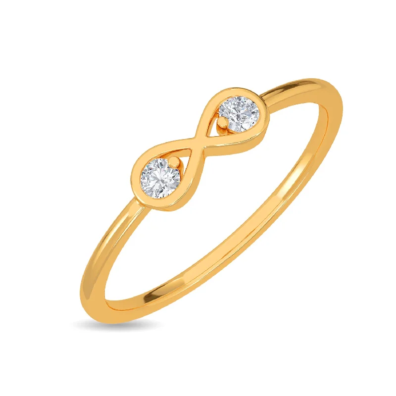 Stackable Diamond Rings-Pierina Ring