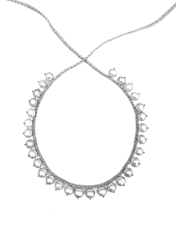 Textured Necklaces-ANN LIGHTFOOT - DEMI FRINGE PEARL NECKLACE