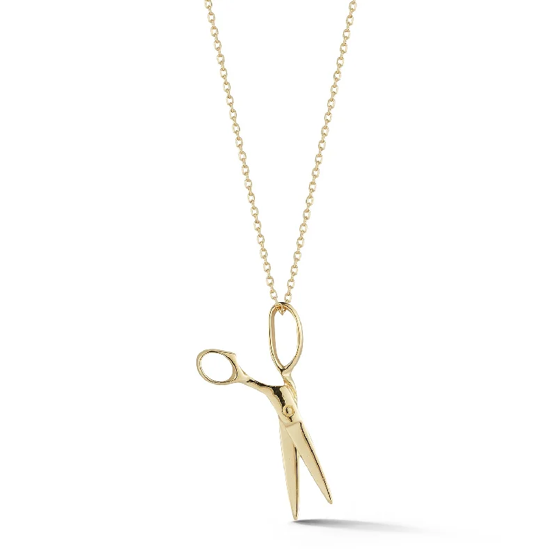 Wedding Bridal Necklaces-14kt Scissor Necklace