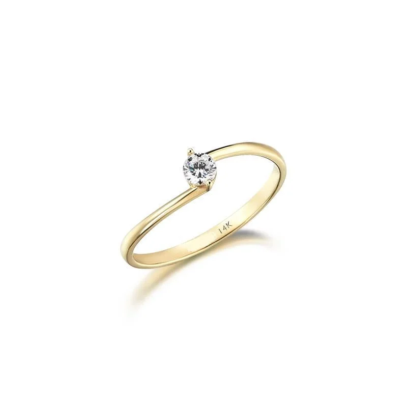 Custom Wedding Ring Designs-Diamond Solitaire Ring