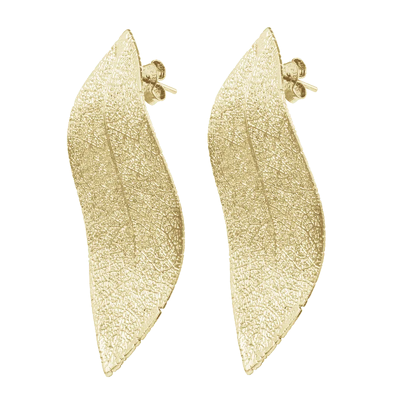 Large Pearl Earrings for Women-CANA Gold Plated Earrings